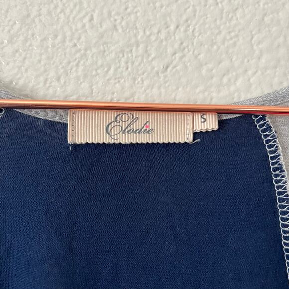 Elodie colorblock swing tank top gray navy blue yellow - Picture 4 of 5